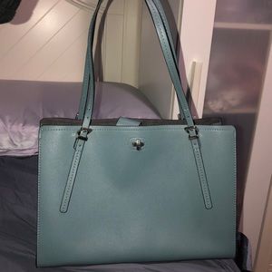 H&M Blue Grey Work Tote Bag